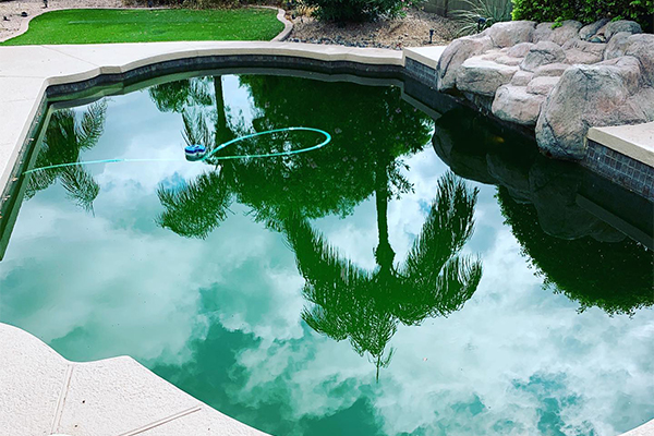 hard water in pool